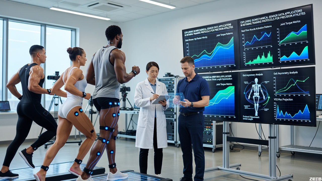 Detailed view of sensor placement on athletes refining techniques in precision sports like fencing and gymnastics