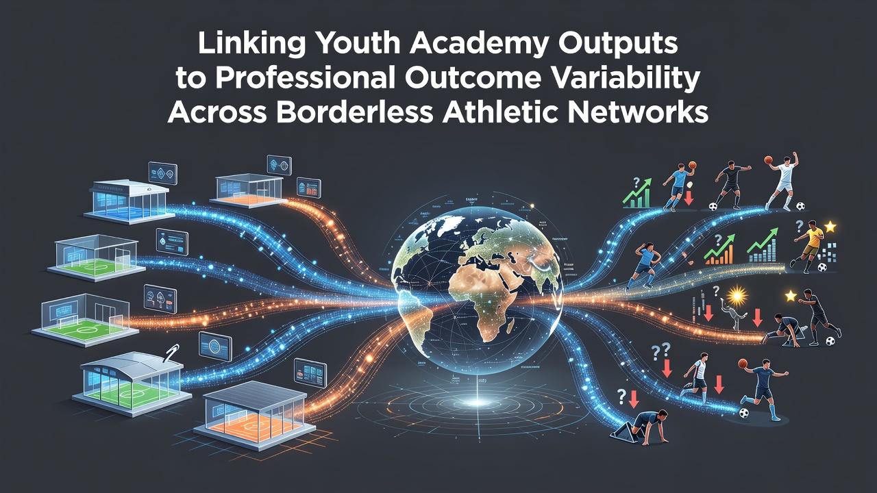 Youth athletes training at an international academy facility with coaches analyzing performance data on tablets